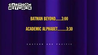 Cartoon Network Powerhouse Era Next: Batman Beyond To Academic Alphabet (2001) [FANMADE]
