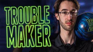 FIRST BALL EVER For 2 Handed Bowlers! DV8 Trouble Maker Ball Review