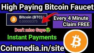 High Paying Bitcoin Faucet | FREE BTC LTC Faucet | Claim Every 4 Minute | Instant Payments 