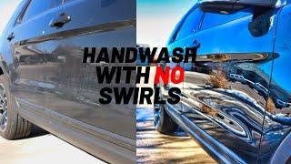 Hand wash a (black) car without swirl marks!