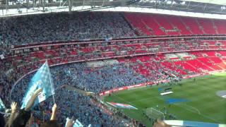 Manchester City v Stoke City - FA Cup Final - Fans Singing Blue Moon.