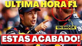 la DURA NOTICIA que MAX VERSTAPPEN NO ESPERABA de su MEJOR MECÁNICO por ESTO....! *checo celebra*