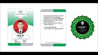 Desain ID Card Karyawan Menggunakan Coreldraw 2018