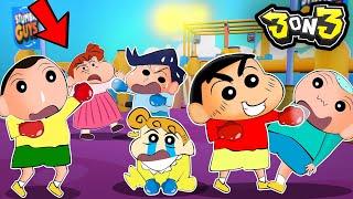 Shinchan Nene Himawari Vs Kazama Bo Masao In Stumble Guys  | Shinchan Stumble Guys | Funny Game 