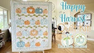  Happy Harvest Quilt + Kit! (Beginner-Friendly Fall Autumn Quilt!)