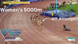 WORLD RECORD ATTEMPT from Chebet - Women's 5000m - Zurich Diamond League 2024