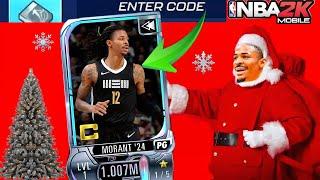 nba 2K mobile codes  Christmas Codes are Here! GET FREE JA MORANT and many FREE PACKS #nba2kmobile