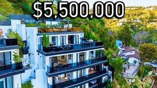 Touring a SEVEN STOREY Hollywood Hills Modern Mansion