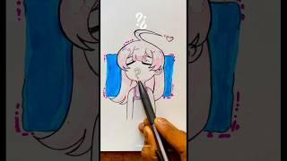 HoneyPie Drawingdrow honey pie real face  #honeypiememe #dandadananime #shorts