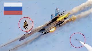 Bad day! For Russia's Best Pilot, SU-57 Shot Down by Ukrainian F-16 Squadron on the Border | Here's