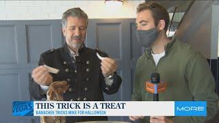 Vegas mentalist Banachek performs Halloween trick