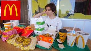 【大食い】朝7時からマクドナルドで1万円限界食いしてみた。(朝マック)