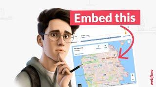 Share and embed directions from Google maps into Webflow website