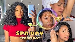 SPA DAY| depilação com cera, testando hidratação, esfoliação caseira