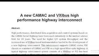 A new CAMAC and VXIbus high performance highway interconnect