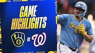 Nationals vs. Brewers Game Highlights (7/14/24) | MLB Highlights