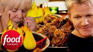 Gordon Ramsay & Mum Cook Oxtail Stew And Chilli Poached Pears | Gordon Ramsay's Festive Home Cooking