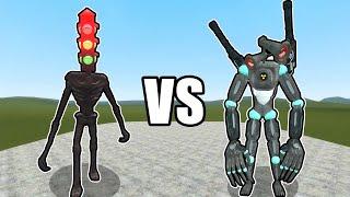 TRAFFIC LIGHT HEAD VS MECHA SIREN HEAD!!! (Garry's Mod)