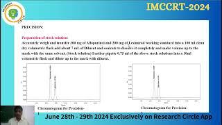 IMCCRT-2024-8154 Title - RP-HPLC Analytical method development and validation for simultaneous