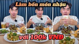 FULL || LÀM 4 MÓN NHẬU VỚI 100K