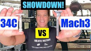 Mach3 Cartridge Vs 34C Safety Razor Showdown!