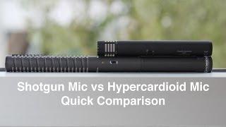 Shotgun vs Hypercardioid Microphone Quick Comparison: RODE NTG-2 vs AT4053b