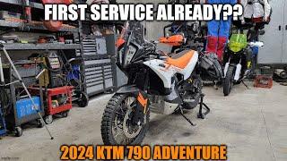 2024 KTM 790 Adventure Part 9 (First service, quickshifter calibration, heating option)