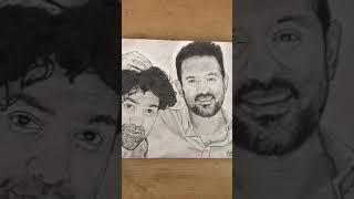 Asif Ali with Askar Ali | Pencil Drawing #shorts