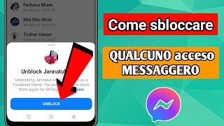 Come sbloccare qualcuno su Facebook ।। Come sbloccare le persone su Messenger