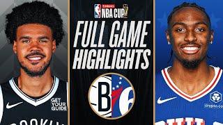 NETS at 76ERS | EMIRATES NBA CUP  | FULL GAME HIGHLIGHTS | November 22, 2024