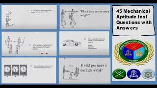 issb mechanical aptitude test || 45 Repeated Questions with Answers || Part-3