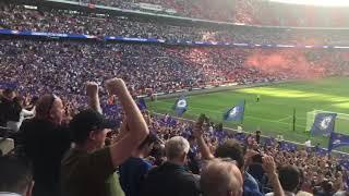 Chelsea fans celebrate winning the FA Cup again