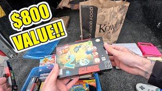 I Traded A Nintendo Switch For BOXED SUPER NINTENDO GAMES! / Live Video Game Hunting