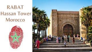 Rabat , Morocco : The Hassan Tower and Mohammed V mausoleum in Rabat, Morroco