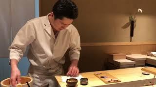 Three Michelin Starred Sushi Miyakawa (すし宮川) Master Chef Masaaki Miyakawa‘s Kohada (Gizzard Shad)