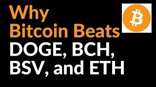 Why Bitcoin Beats DOGE, BCH, BSV, and ETH