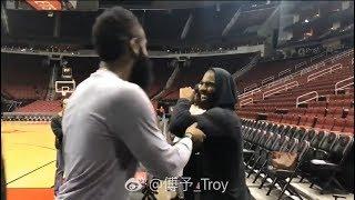 Chris Paul makes fun of James Harden's "Man Boobs"