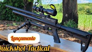 LANÇAMENTO CARABINA PCP QUICKSHOT TACTICAL 5.5MM E LUNETA SHOT DOT CVLIFE