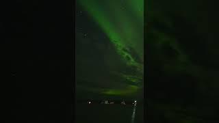 Aurora over Houseboats in Yellowknife #aurora #auroraborealis