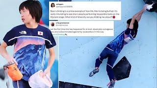 Watch Japanese climbing star Ai Mori struggle in the Olympic boulder wall final. Will this 5ft...