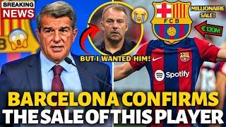 URGENT! MILLIONAIRE SALE! BARCELONA HAS JUST PARALYZED THE TRANSFER MARKET! BARCELONA NEWS TODAY!