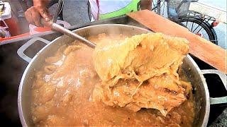 Filipino Street Food | LUGAW  -  CONGEE with TRIPE and HEART