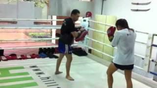 SMU MuayThai training at Fightworks Asia Singapore