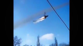 Russian Mi-28N Havoc and Ka-52 Alligator firing Rockets.