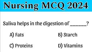 Nursing MCQs 2024 | nursing mcq questions | nursing mcq | aiims norcet mcq