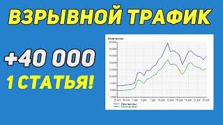 +40 000 посетителей | Раскрутка сайта, SEO, Доход, Яндекс турбо, Телеграм канал