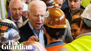 Joe Biden spars with Michigan autoworker over guns