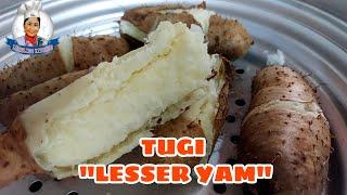QUICK AND EASY WAY TO COOK TUGI "LESSER YAM" @LORELIESKITCHEN