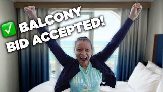 We UPGRADED to a BALCONY ROOM using Royal Up!