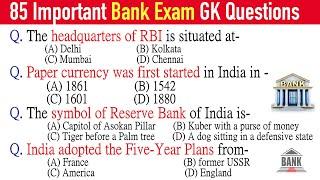 85 Bank General Knowledge Questions and Answers English | Banking & bank exams